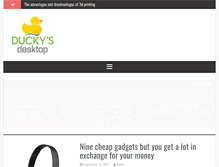 Tablet Screenshot of duckysdesktop.com